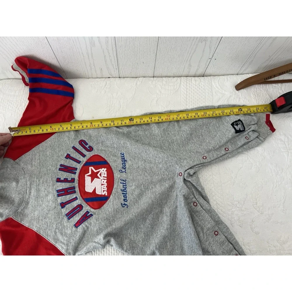 NEW Vintage 90s Starter Football Baby One Piece Suit Romper 24 Months Cotton NWT